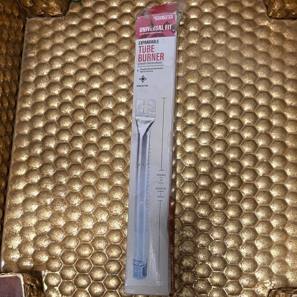 Universal Fit Expandable Tube Burner - Silver
